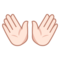 Open Hands - Light emoji on Emojidex
